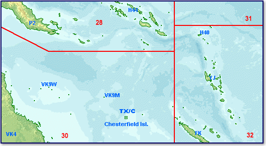 A map of the region.